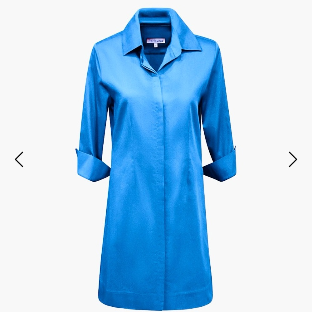 Perlavera Solid Chris Shirt Dress
$198.00 light blue logo Classic casual winter - Picture 4 of 14